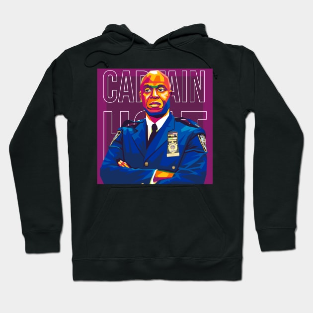 captain holt geometric pop art Hoodie by cool pop art house